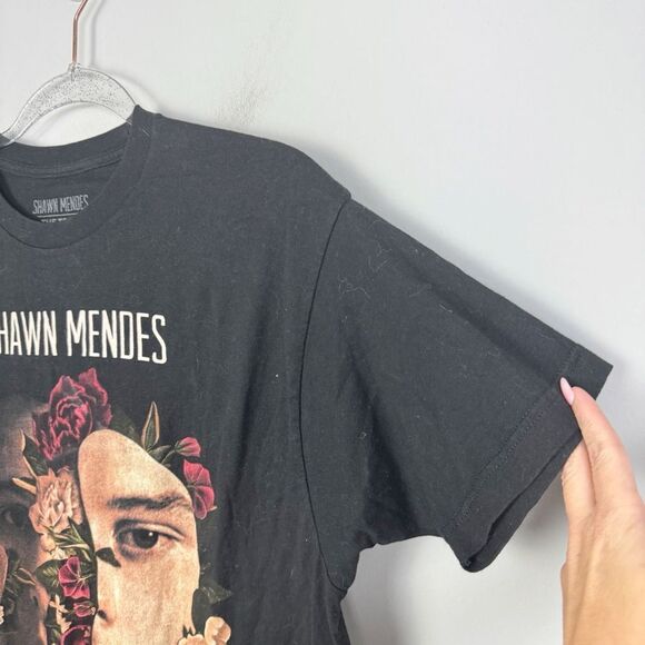 SHAWN MENDES Black Short Sleeve Tour Tee Unisex Size Large Band T-Shirt - Picture 2 of 6